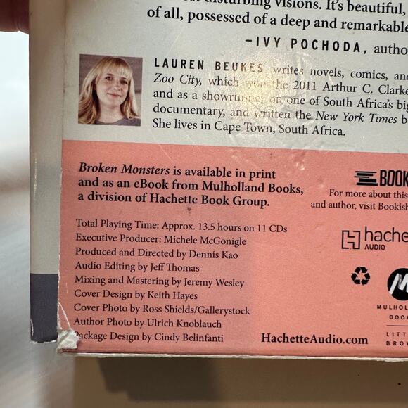 Broken Monsters Lauren Beukes Novel Book on CD Tape Audiobook 11 CDs - Picture 6 of 6
